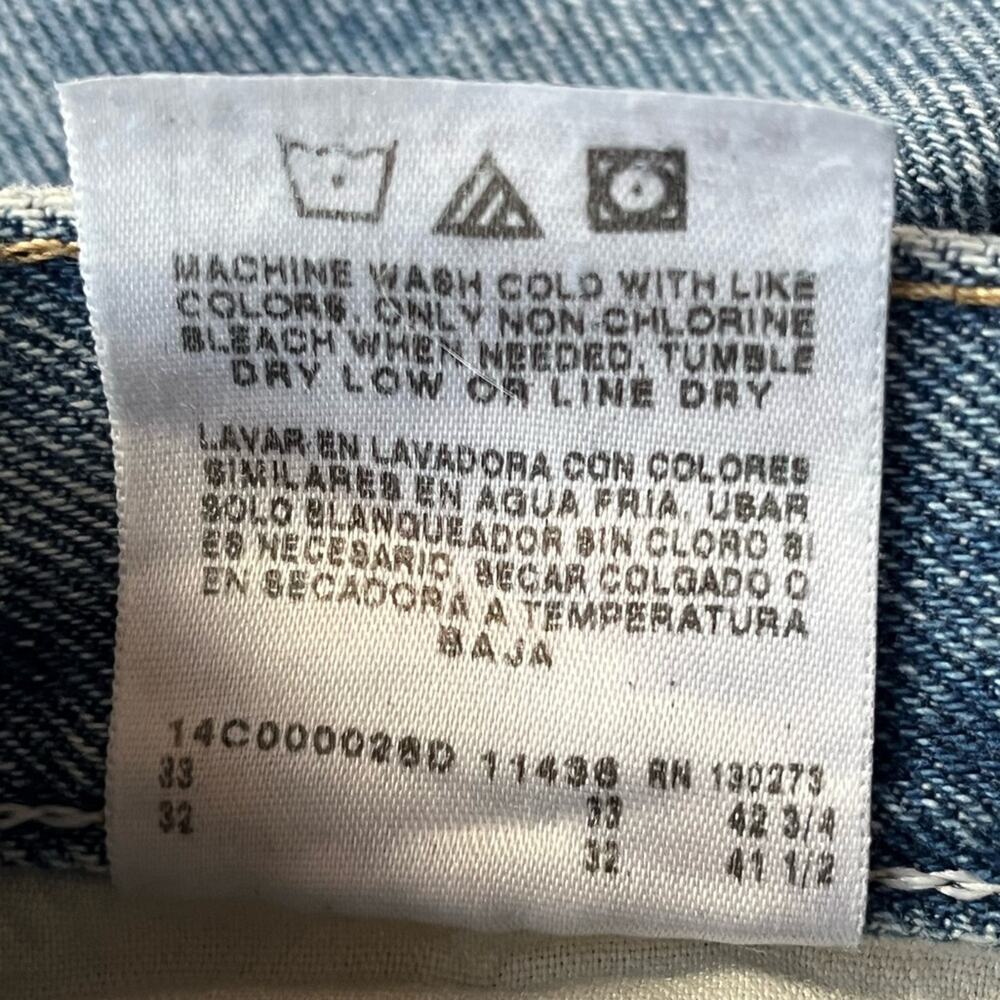 Wrangler Straight Leg Jeans Blue Size 31x32 - Picture 5 of 6